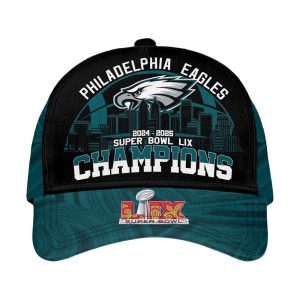 Eagles 2024 2025 Super Bowl LIX Champions Cap