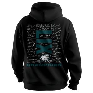 Super Bowl 2025 Champions Philadelphia Football Unisex Hoodie2