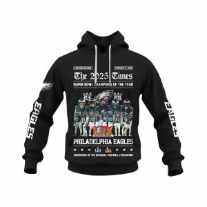 Eagles The 2025 Times Super Bowl Champions Of The Year Hoodie2