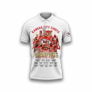 Chiefs Super Bowl LIX Champions Signature Polo Shirt1