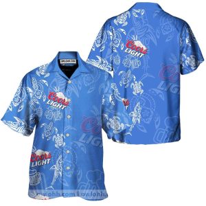 Coors Light Hawaiian Shirt