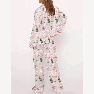 Champagne Christmas Tree Pajama Set2