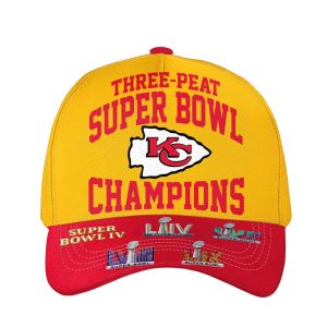 Three Peat Super Bowl Chiefs Champion 2025 Hat 3