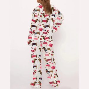 Valentine Dachshund Dog Pajama Set2