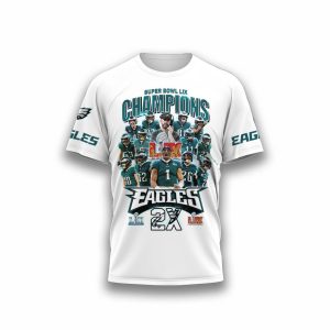 Super Bowl LIX Champions Eagles 3D Shirt1