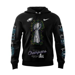 Eagles Super Bowl LIX Champions Lombardi Trophy Hoodie1