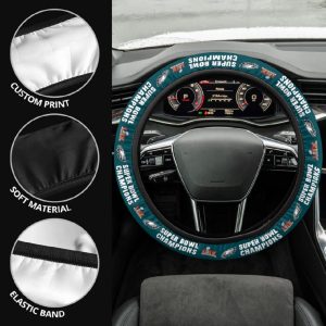 Eagles Super Bowl LIX Champions Steering Wheel Cover2