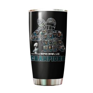 Eagles Super Bowl LIX Champions Tumbler for Fans Tumbler 2