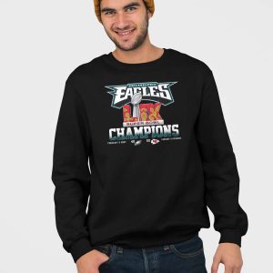 Eagles Super Bowl Champions 2 Two Sided Shirt 4