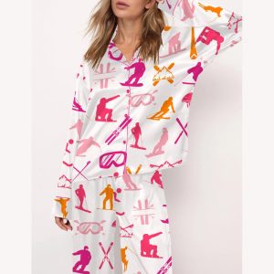 Snowboarding Satin Pajama Set