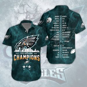 Eagles 2025 Super Bowl LIX Champions Hawaian Shirt1