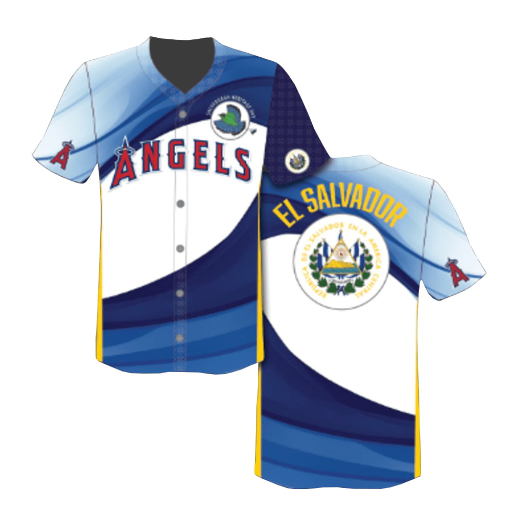 Angels Salvadoran Heritage Day Jersey Giveaway 2025 Angels Salvadoran Heritage Day Jersey Giveaway 2025