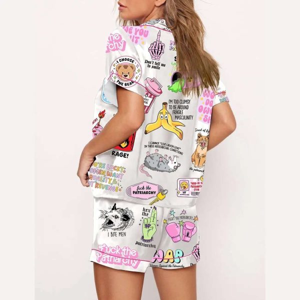 Anti Patriarchy Female Rage Feminist Pajama Set