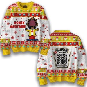 Kendrick Lamar Honey Mustard McDonalds Christmas Ugly Sweater