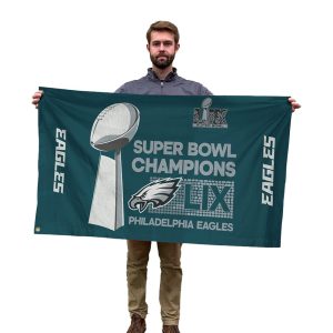 Eagles Super Bowl LIX Champions House Flag1