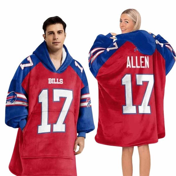 Bills Football Blanket Hoodie