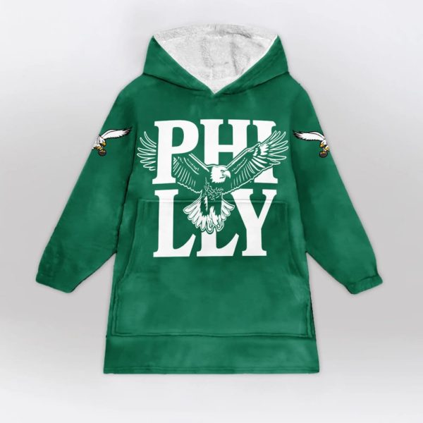 Bird Gang Fuck Around And Find Out Philadelphia Football Unisex Blanket Hoodie