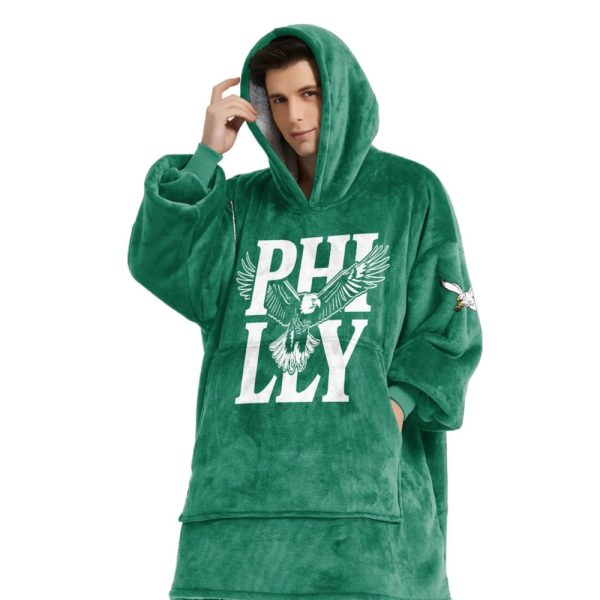 Bird Gang Fuck Around And Find Out Philadelphia Football Unisex Blanket Hoodie