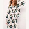 Boujee Santa Champagne Christmas Pajama Set