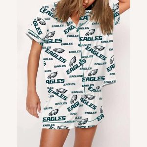 Eagles Print Pajama Set2