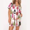 Bubble Champagne Bottles Pajama Set