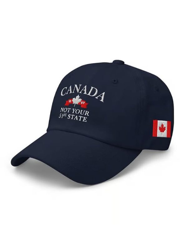 Canada Not Your 51st State Printed Baseball Cap