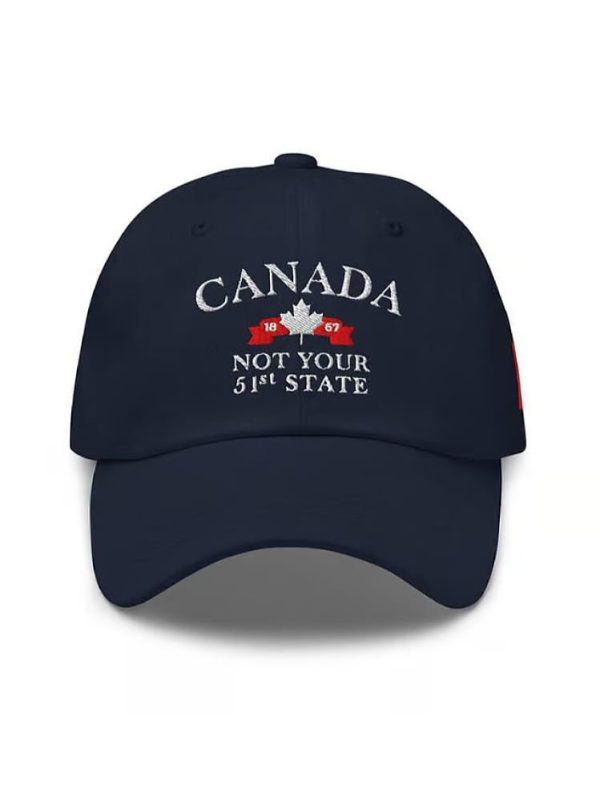 Canada Not Your 51st State Printed Baseball Cap