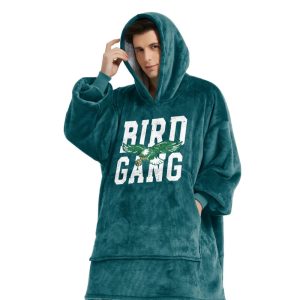 Bird Gang Philadelphia Football Unisex Blanket Hoodie1