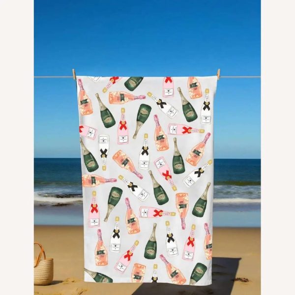 Champagne Lover Beach Towel