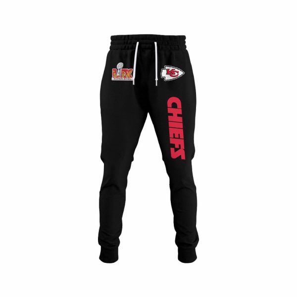 Chiefs 5X Super Bowl Champions Hoodie Joggers Cap