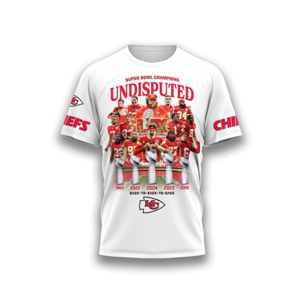 Chiefs Super Bowl Champions Undisputed 2025 Shirt