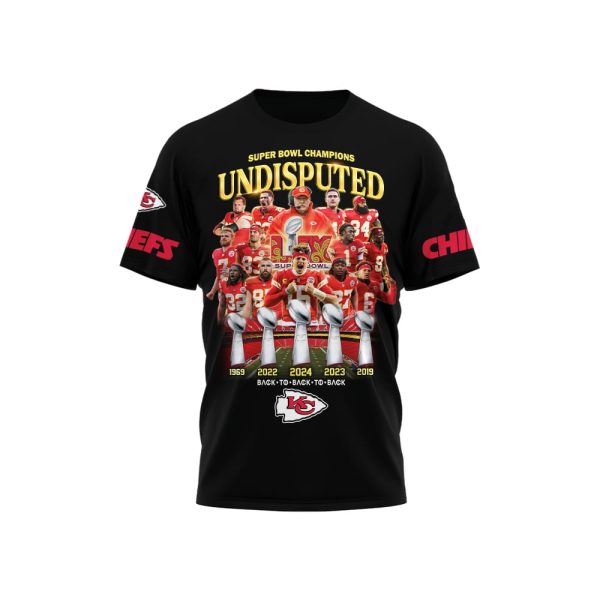 Chiefs Super Bowl Champions Undisputed 2025 Shirt