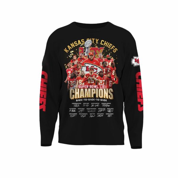 Chiefs Super Bowl LIX Champions Back To Back To Back Sweatshirt