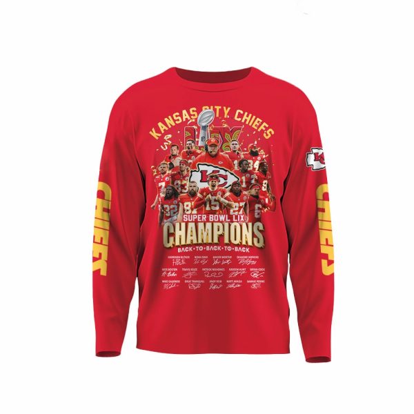 Chiefs Super Bowl LIX Champions Back To Back To Back Sweatshirt