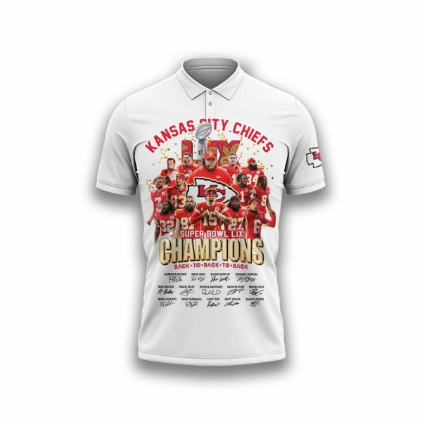 Chiefs Super Bowl LIX Champions Signature Polo Shirt