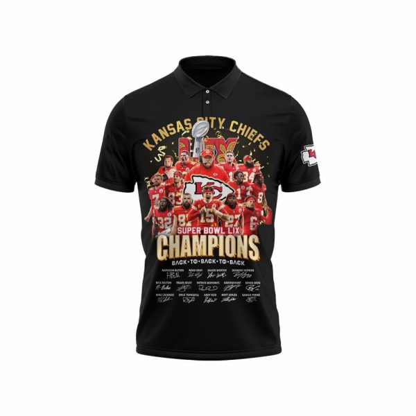 Chiefs Super Bowl LIX Champions Signature Polo Shirt