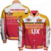 Chiefs Super Bowl LIX Winning Spirit Baseball Jacket