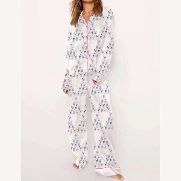 Christmas Cocktail Glass Pajama Set