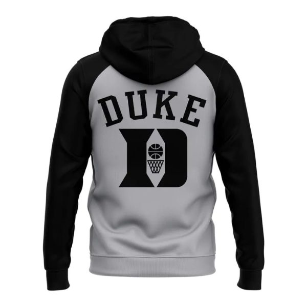 Coach Jon Scheyer Duke Men’s Basketball Black Grey Zip Hoodie