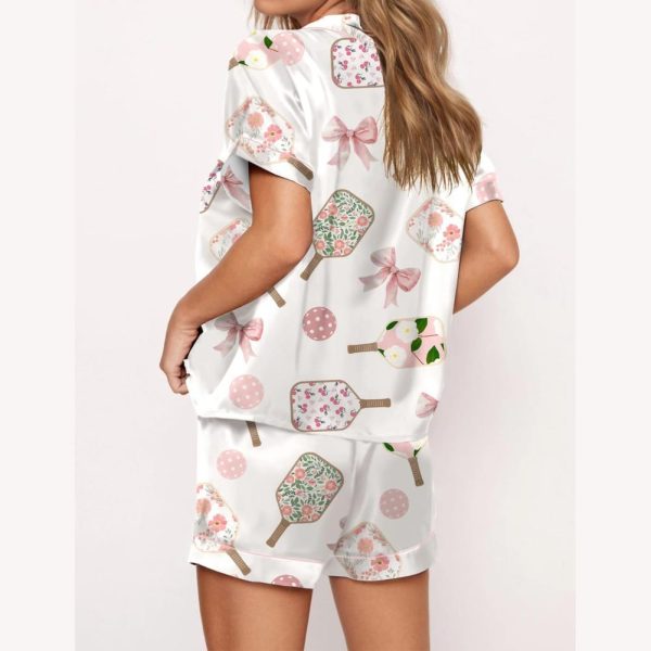 Coquette Pickleball Satin Pajama Set