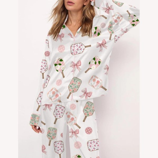 Coquette Pickleball Satin Pajama Set