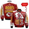 Custom KC Chiefs Super Bowl 2025 Champions Red Bomber Jacket