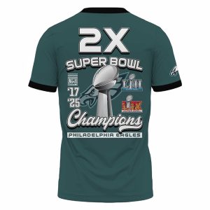 Eagles 2X Super Bowl Champions Shirt 3