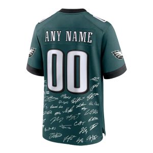 Eagles Champions Super Bowl 2025 Signature Custom Jersey2