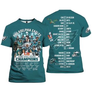 Eagles 2024 2025 Super Bowl LIX Champions Shirt