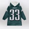 Dejean 33 Philadelphia Football Unisex Blanket Hoodie