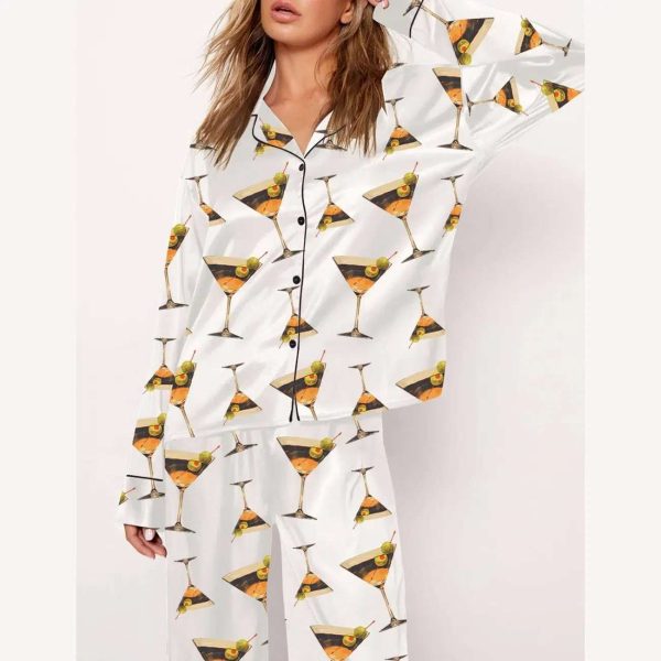 Dirty Martini Cocktail Pajama Set