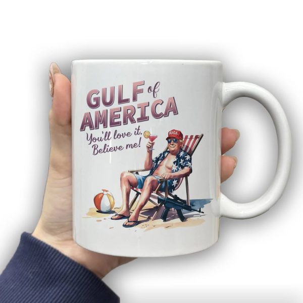 Donald Trump Chilly Gulf of America Ocean White Mug