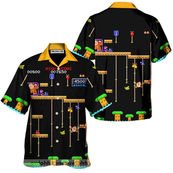 Donkey Kong And Mario Hawaiian Shirt