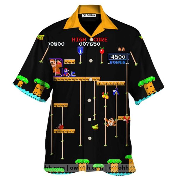 Donkey Kong And Mario Hawaiian Shirt